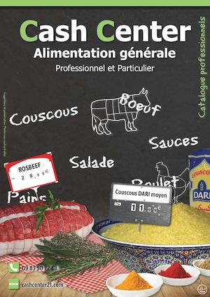 Catalogue pour le grossiste alimentaire "Cash Center" (Professionnel)