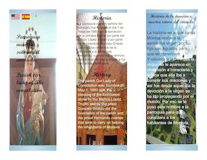 Plegable Parroquia Nuestra Señora Del Consuelo