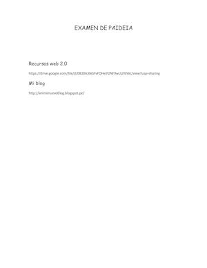 Examen De Paideia