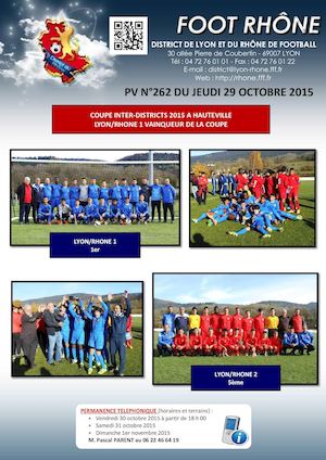 PV 262 du jeudi 29 octobre 2015