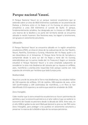 Parque Nacional Yasuní