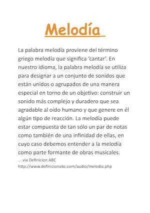 Melodía