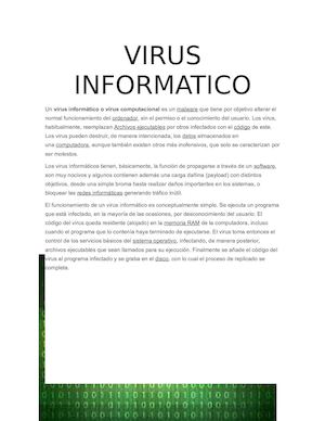 Virus Informatico