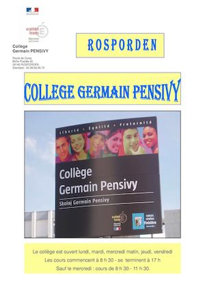 Plaquette College Pensivy