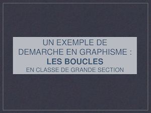 Un Exemple De Démarche Les Bougles En GS Eduscol Ress C1 Graphisme Boucles GS 456859