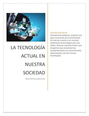 LA TECNOLOGÍA ACTUAL EN NUESTRA SOCIEDAD
