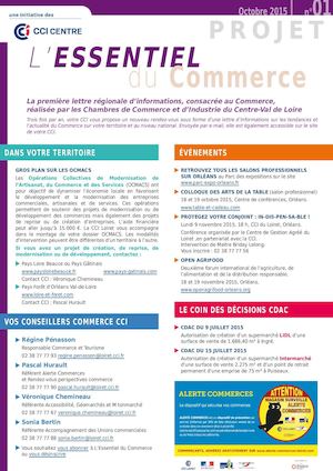 Newsletter Essentiel Du Commerce Octobre 2015