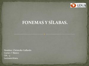 Ppt Clase 2 Sílabas Y Fonemas