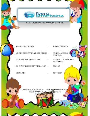 RECORDANDO EL JUEGO EN MI INFANCIA