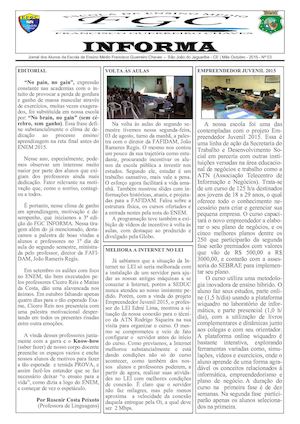 Jornal Escolar - 3ª Edição - 2015