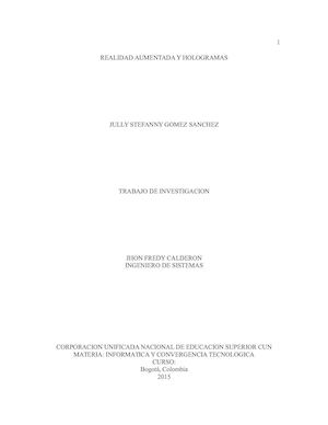 Trabajo Realidad Aumentada