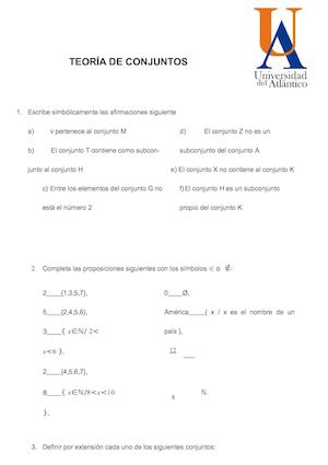 Teoría De Conjuntos