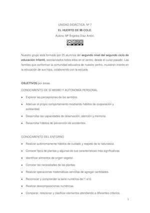 El huerto de mi cole.