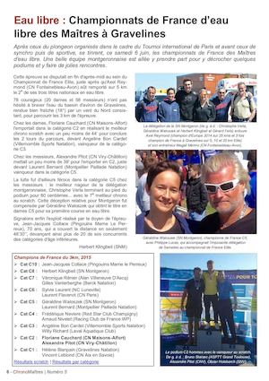 Championnats de France d'Eau Libre des Maitres à Gravelines