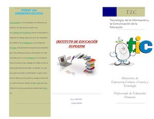 Folleto Informativo-Comunicación Visual y Gráfica de la información