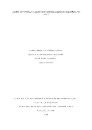 Conjuntos y subconjuntos