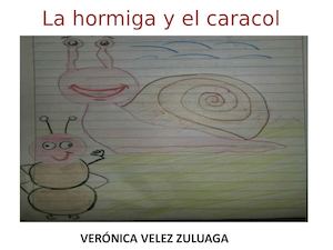 LA HORMIGA Y EL CARACOL