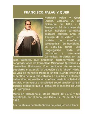 Francisco Palau Y Quer