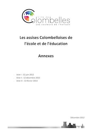 Les Assises de l'école à Colombelles Annexes