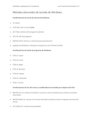 Comandos De Teclado De Windows