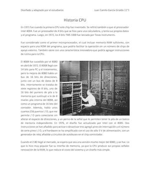 Historia CPU