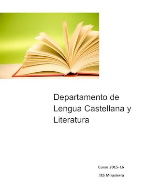 Departamento de Lengua Castellana y Literatura