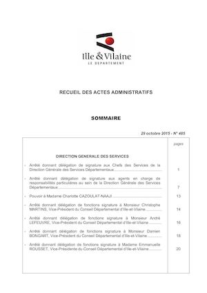 Raa N°485 Cp 28sept Et Arretes