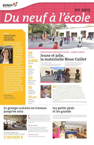 Du neuf à l'école en 2015
