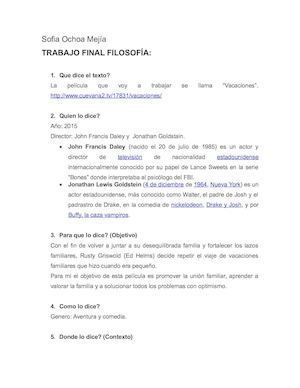 Trabajo Final Filosofía