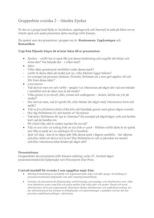 Grupparbete Epoker