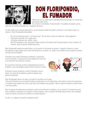 Había Una Vez Un Señor Que Se Llamaba Don Floripondio No Hacía Mas Que Fumar Todo El Día