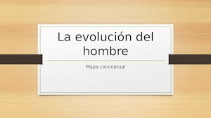 La Evolución Del Hombre