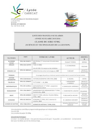 Manuels Scolaires 1stmg