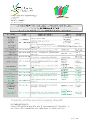 Manuels Scolaires T Stmg