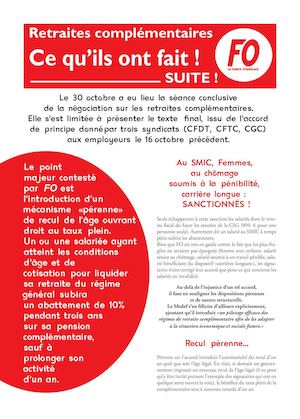 Retraites Complementaires Suite