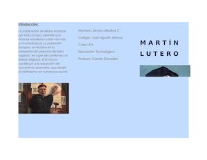 Triptico Martin lutero
