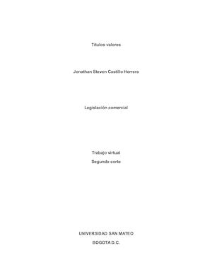 Títulos Valores