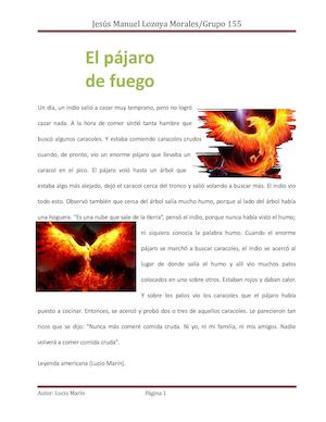 El Pájaro De Fuego