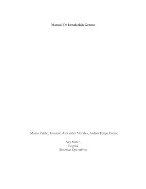 Manual De Instalación Gentoo