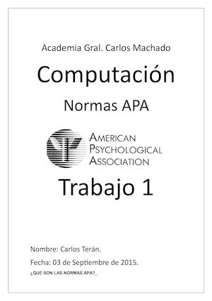Normas APA 2015