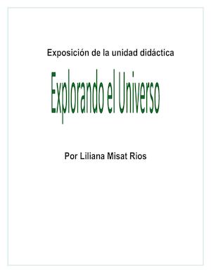 Exposición De La Unidad Didáctica