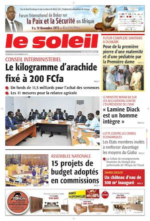 Edition Du 6 Novembre 2015