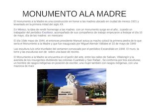 Monumento A La Madre