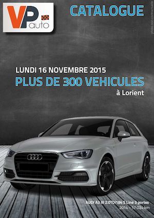 Catalogue de vente VPauto - 16/11 - Lorient