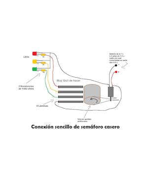 Conexión Sencillo De Semáforo Casero