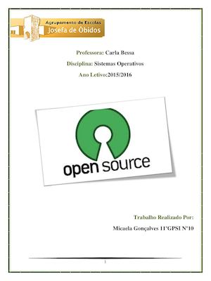 Sistemas Operativos Open Source(trabalho)