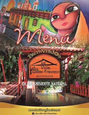 Menú La Villa San Francisco