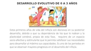 Desarrollo Evolutivo De 0 A 3 Años