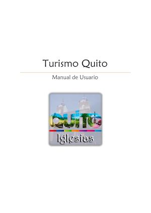 Turismo Quito Manual