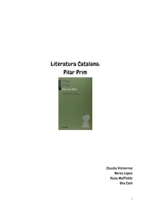 Literatura Catalana: Pilar Prim